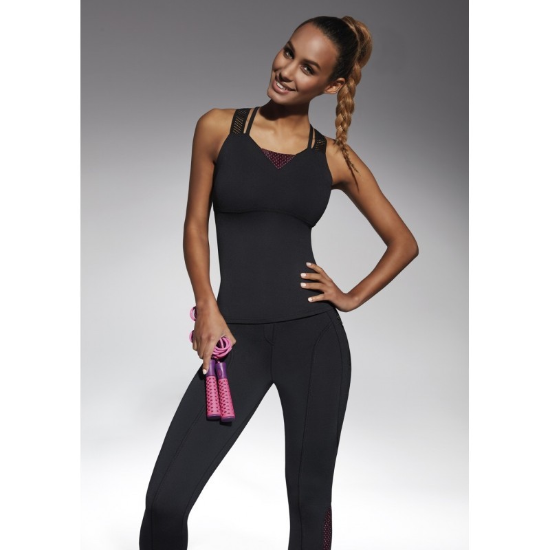 Inspire Top50 top sport noir et rose Inspire Top50 top sport noir et rose