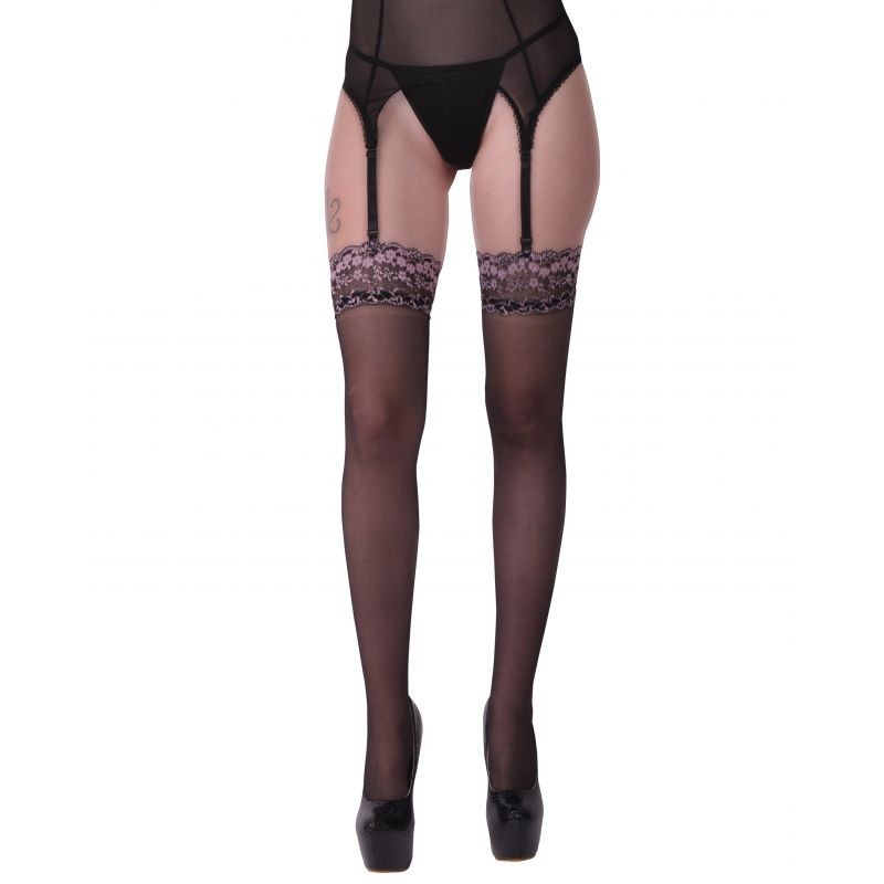 Ambrosia jarretière noire et rose Ambrosia jarretière noire et rose