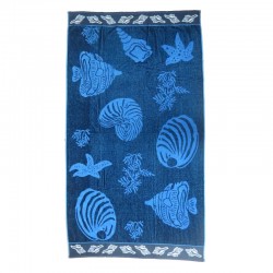 Serviette de plage poissons bleus