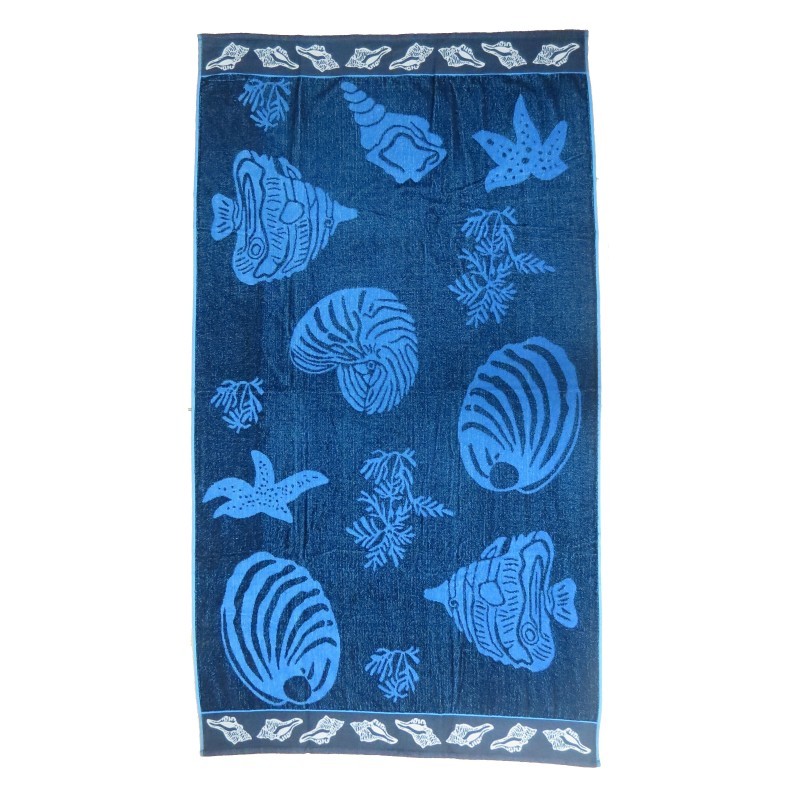Serviette de plage poissons bleus Serviette de plage poissons bleus