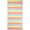 Serviette de plage petites rayures roses