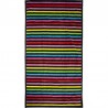 Serviette de plage petites rayures multicolores