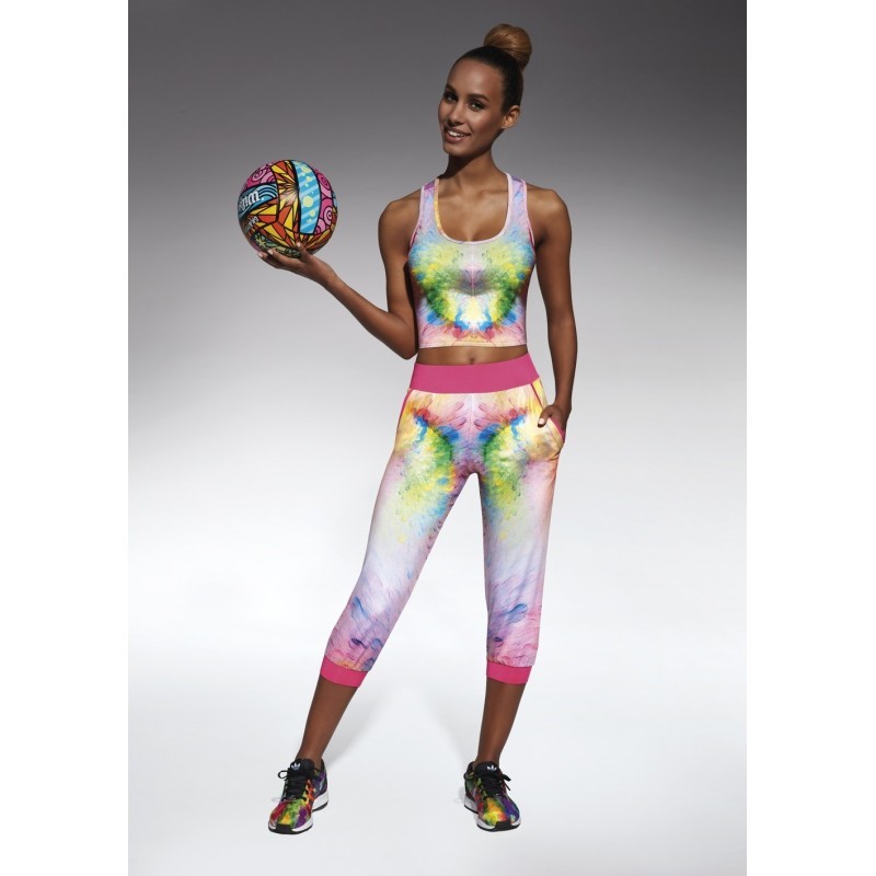 Exotic pantacourt sport multicolore Exotic pantacourt sport multicolore