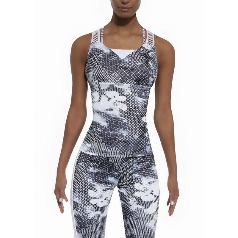 Code Top50 top sport gris et blanc Code Top50 top sport gris et blanc