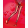 Collants coeurs strass