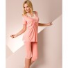 Pyjama court corail