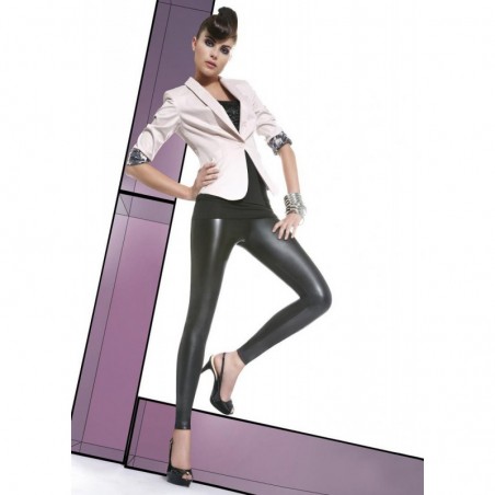 Elen  legging noir effet cuir