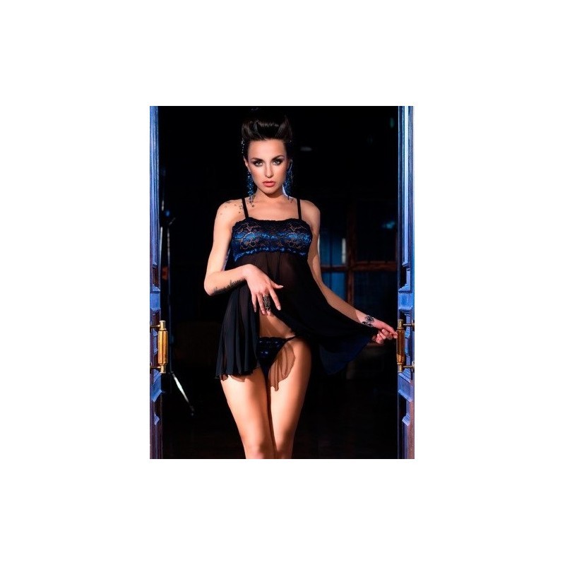 Nuisette dentelle bleue Nuisette dentelle bleue