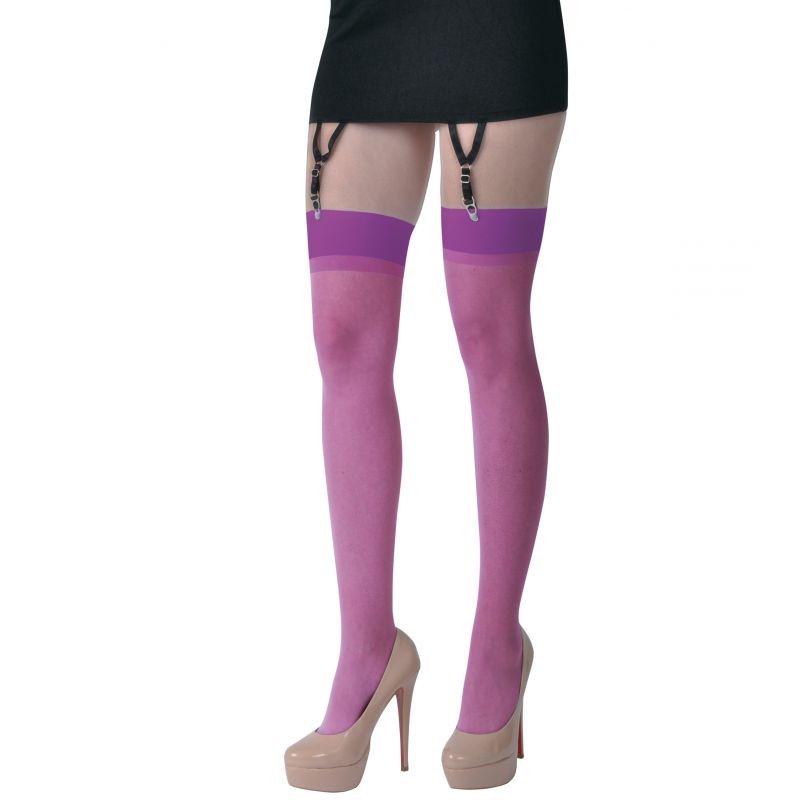 Vanessa bas violets pour porte-jarretelle Vanessa bas violets pour porte-jarretelle